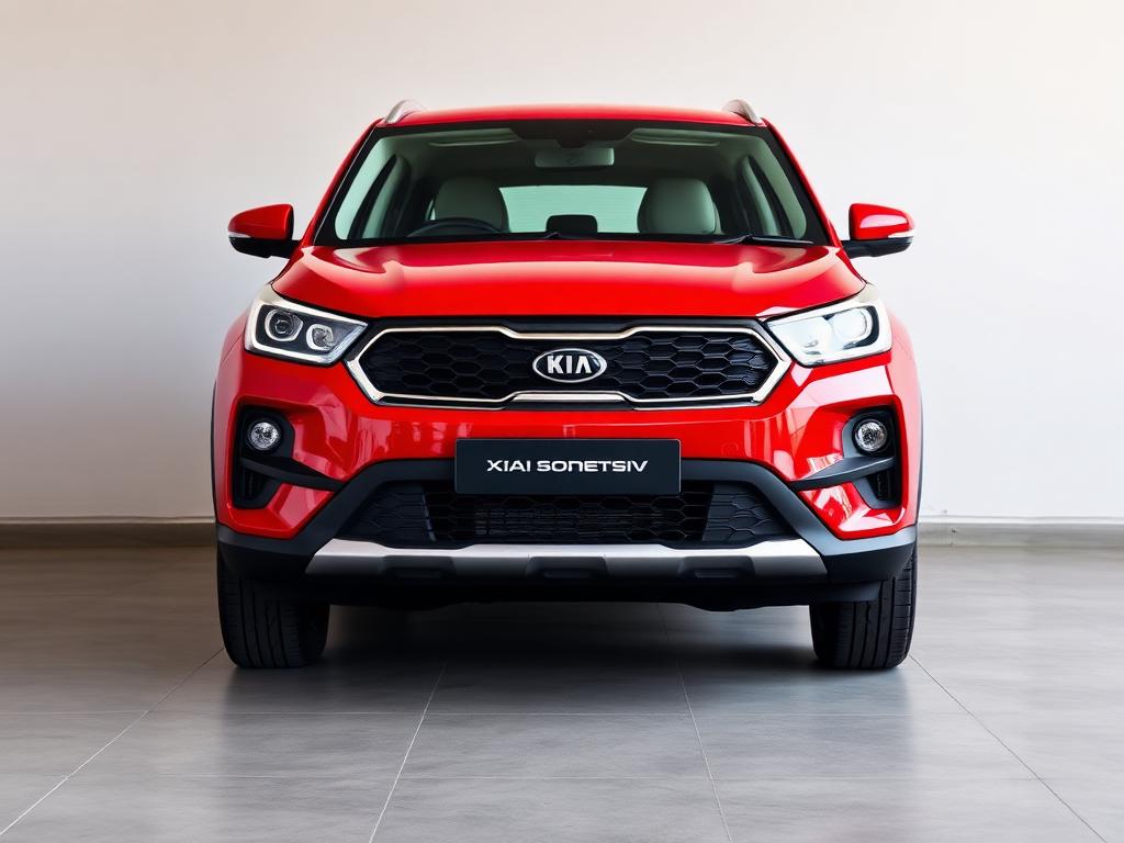 2021 Kia Sonet HTK+ in Intense Red used car Chennai